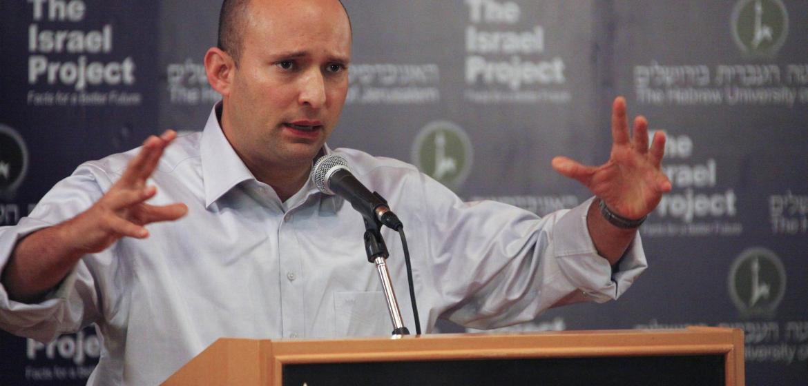 Naftali Bennett, HaBayit HaYehudi Vorsitzender, redet sich in Rage. Photo: The Israel Project/Flickr (CC BY-SA 2.0)