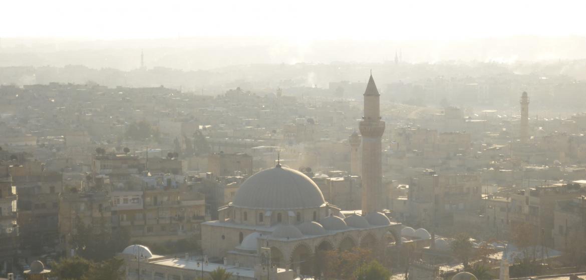 Vor dem Bürgerkrieg galt Aleppo als Finanzzentrum Syriens. Diese Aufnahme stammt aus dem Februar 2011, unmittelbar vor Beginn des Aufstands. Foto: Mathieu Péquignot