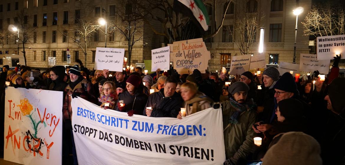 Protest gegen Assads Gewaltherrschaft - auf den Straßen und im Netz. Foto: Leonhard Lenz/Wikicommons. Lizenz: CC 1.0/Public Domain