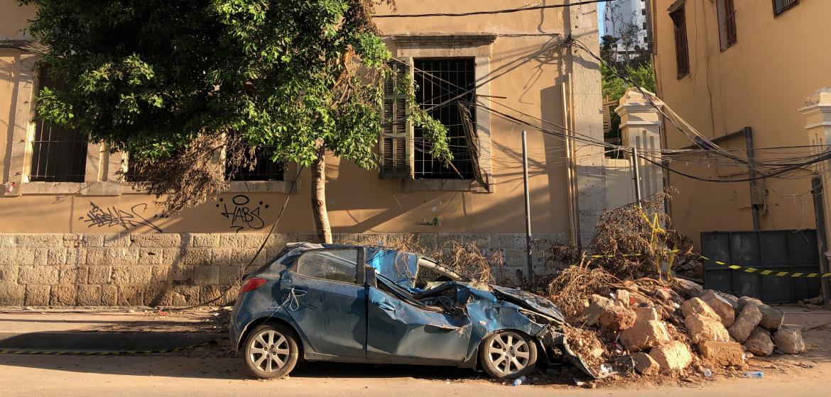 Vier Monate nach der Explosion im Hafen von Beirut befindet sich die Stadt weiterhin im Schockzustand. Foto: Ginan Osman