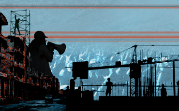 The neoliberal orientation of the reconstruction process exacerbates social conflicts. Graphic: Dominik Winkler.