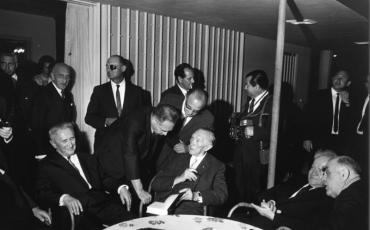 Konrad Adenauer in Tel Aviv, Mai 1966. Bild: Bundesarchiv/Wikimedia Commons