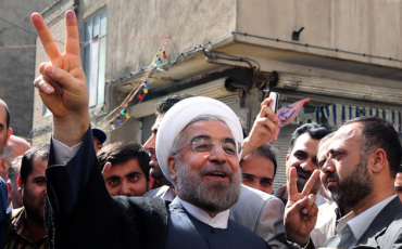 Rouhani nach dem Wahlsieg. Quelle: Taylor Marsh Blog