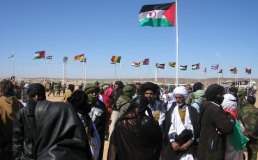 Treffen der Polisario zum 30. Jahrestag der Befreiung westsaharischer Territorien. Foto: Jaysen Naidoo/Flickr (https://flic.kr/p/aQF6R), Lizenz: cc-by-sa 2.0 (https://creativecommons.org/licenses/by-sa/2.0)