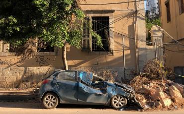 Vier Monate nach der Explosion im Hafen von Beirut befindet sich die Stadt weiterhin im Schockzustand. Foto: Ginan Osman