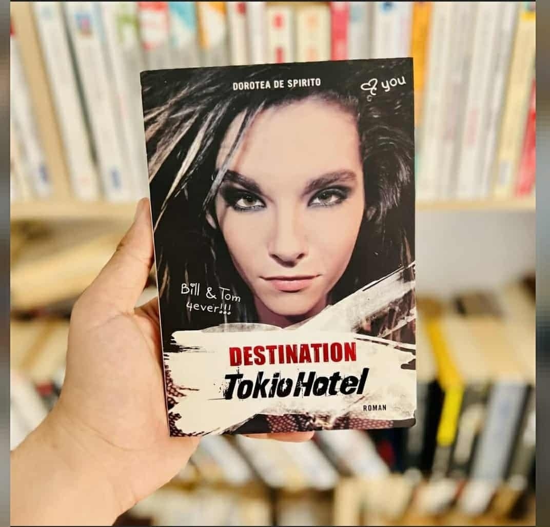 A photo of the book “destination Tokio hotel” from the library of Ktebi Ktebek. Photo: private.